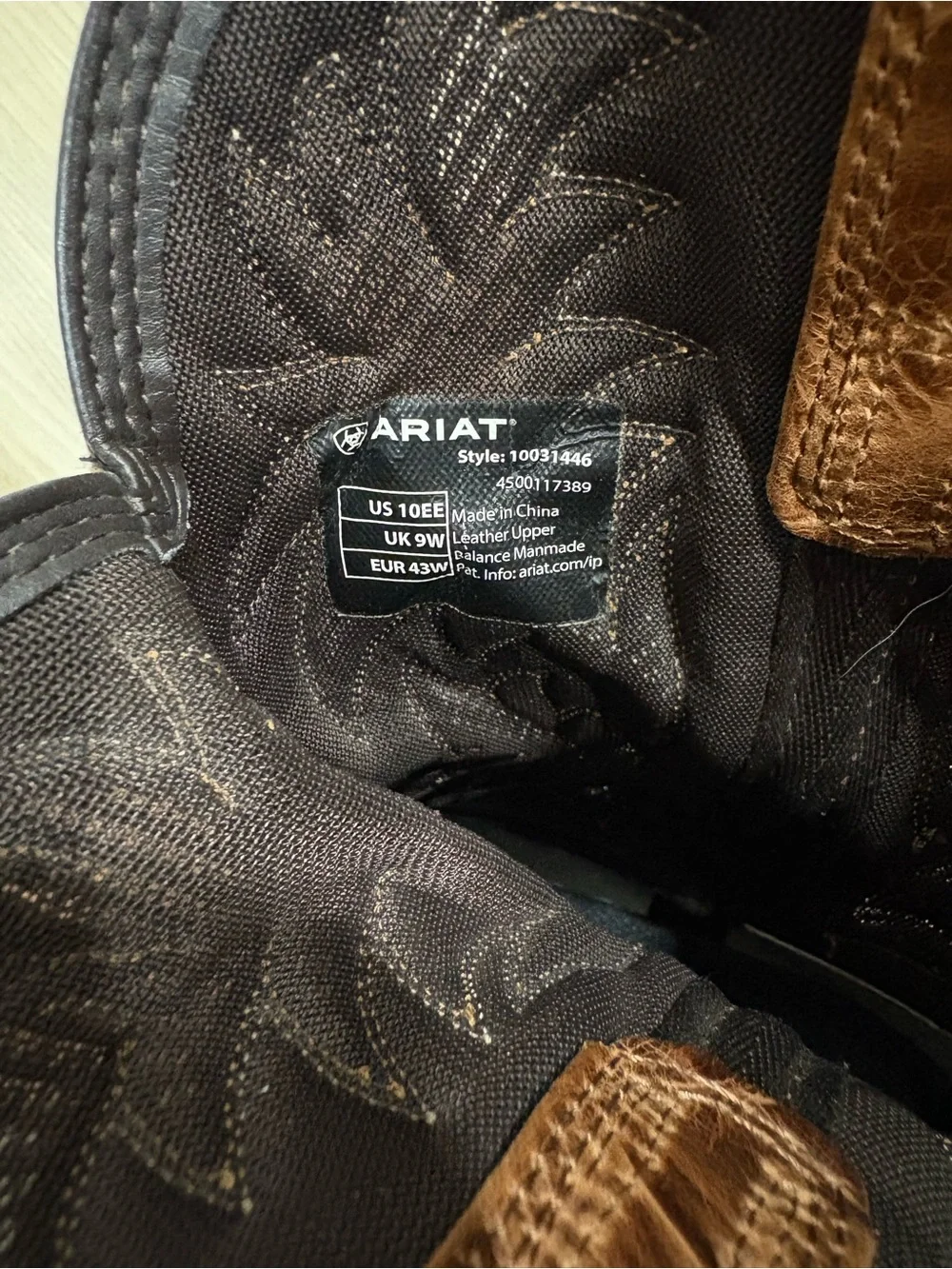 Ariat Men’s Sport Cool VentTEK Cowboy Boot | Size 10EE (Wide) - Picture 8 of 9